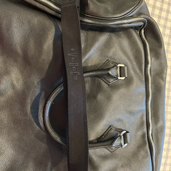 VITALE BARBERIS black Leather garment/duffle bag - Picture 4 of 9
